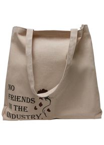 MisterTee Damen Umhängetasche "MisterTee Unisex No Friends Oversize Canvas Tote Bag", weiß, Baumwolle, unifarben, Taschen