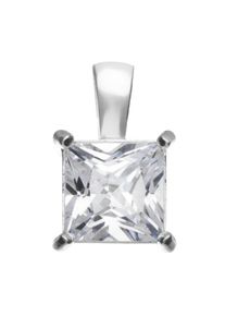 OSTSEE-SCHMUCK Damen Ketten-Anhänger "OSTSEE-SCHMUCK Anhänger Folina 8 x 8 mm Anhänger Folina 8 x 8 mm", 16 x 10mm, Silber 925 (Sterlingsilber), 2.5