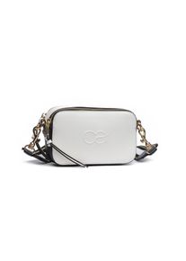 Damen Umhängetasche "Nightlife", Collezione Alessandro, weiß, Lederimitat, Taschen, Abendtasche weiß-gold-schwarz