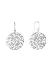ZEEme Damen Paar Ohrhänger "925 Sterling Silber rhodiniert mit Zirkonia weiß", ONE-SIZE, Silber 925 (Sterlingsilber), weiß, Silber 925