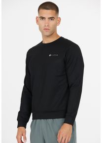 Virtus Herren Sweatshirt "Brent", schwarz, casual, Gr. XL, unifarben, 66% Viskose, 30% Polyester, 4% Elasthan, Sweatshirts, aus angenehm weichem