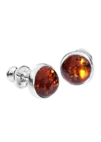 OSTSEE-SCHMUCK Damen Paar Ohrstecker "OSTSEE-SCHMUCK Ohrstecker Classic 7 mm Ohrstecker Classic 7 mm", 8mm rund, Silber 925 (Sterlingsilber), weiß,