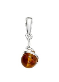 OSTSEE-SCHMUCK Damen Ketten-Anhänger "OSTSEE-SCHMUCK Anhänger Kugel 8 mm Anhänger Kugel 8 mm", 28 x 9mm, Silber 925 (Sterlingsilber), 1.4 g, weiß,