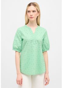Eterna Damen Schlupfbluse "REGULAR FIT", grün, casual, Gr. 44, 100% Baumwolle, Blusen
