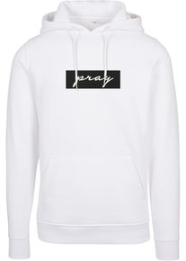 MisterTee Herren Kapuzensweatshirt "MisterTee Herren Pray Boxlogo Hoody Tee", weiß, Gr. XXL, unifarben, 65% Baumwolle, 35% Polyester, Sweatshirts