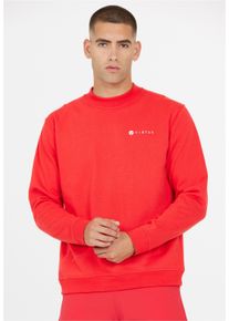 Virtus Herren Sweatshirt "Dereck", rot, casual, Gr. M, unifarben, 45% Polyester, 35% Baumwolle, 20% Polyester, Sweatshirts, mit recyceltem Material