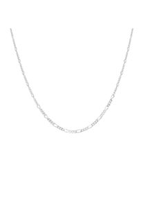 Vivance Damen Collierkettchen "925/- Sterling Silber weiß Figarokette 3:1 50 cm", 50cm, Silber 925 (Sterlingsilber), L: 50cm B: 2.2mm, weiß, Silber