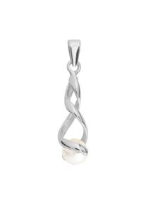 OSTSEE-SCHMUCK Damen Ketten-Anhänger "OSTSEE-SCHMUCK Anhänger Lusia Anhänger Lusia", 30 x 7mm, Silber 925 (Sterlingsilber), 1.5 g, weiß, Silber 925