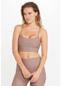 ENDURANCE ATHLECIA ATHLECIA Damen Sport-BH "Thinky", Gr. S, braun, 75% Polyester, 25% Elasthan, unifarben, BHs, mit gekreuztem Trägerdesign