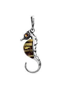 OSTSEE-SCHMUCK Damen Ketten-Anhänger "OSTSEE-SCHMUCK Anhänger Seepferdchen Anhänger Seepferdchen", 35 x 10mm, Silber 925 (Sterlingsilber), 1.7 g,