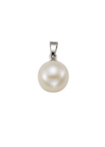 Vivance Damen Ketten-Anhänger "925 Silber rhodiniert Süßwasserzuchtperle weiß", ONE-SIZE, Silber 925 (Sterlingsilber), 0,2 g, weiß, Silber 925