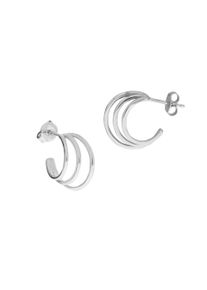 ZEEme Damen Paar Ohrstecker "925 Silber glanz", ONE-SIZE, Silber 925 (Sterlingsilber), weiß, Silber 925 (Sterlingsilber), Ohrringe