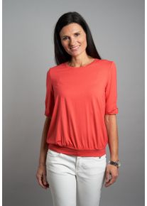 Seidel Moden Damen Rundhalsshirthimbeer,46, casual, Gr. 44, Jersey, Obermaterial: 95% Viskose, 5% Elasthan, Shirts, mit Cut-Out Details, MADE IN