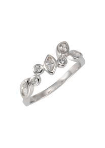 ZEEme Damen Fingerring "925/- Sterling Silber rhod. Zirkonia", 060 (19,1), Silber 925 (Sterlingsilber), weiß, Silber 925 (Sterlingsilber), Fingerringe