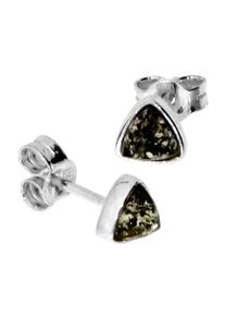 OSTSEE-SCHMUCK Damen Paar Ohrstecker "OSTSEE-SCHMUCK Ohrstecker Classic 5x5x5 mm", 6 x 6 x 6mm, Silber 925 (Sterlingsilber), weiß, Silber 925