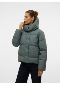 Véro Moda VERO MODA Damen Steppjacke "VMGRETAKYLIE SHORT COATED JACKET NOOS", grün, modisch, Gr. XL, unifarben, Web, Steppware, Obermaterial: 100% Polyamid,