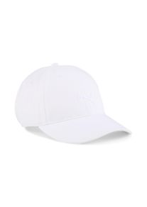 Puma Damen Flex Cap "Premium Essentials Classic Baseball-Cap Erwachsene", weiß, unifarben, Obermaterial: 100% Baumwolle; Futter Vorderteil: 100%
