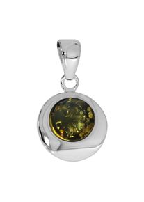 OSTSEE-SCHMUCK Damen Ketten-Anhänger "OSTSEE-SCHMUCK Anhänger Alina 12 mm Anhänger Alina 12 mm", 22 x 12mm, Silber 925 (Sterlingsilber), 2.1 g, weiß,
