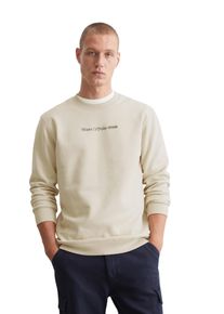 Marc O'Polo Herren Sweatshirt "aus reiner Bio-Baumwolle", beige, sportlich, Gr. S, MARC O'POLO DENIM, unifarben, Obermaterial: 100% Baumwolle, Sweatshirts