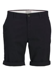 Jack & Jones JACK & JONES Herren Chinoshorts "JPSTDAVE JJCHINO SHORTS", blau, Basic, Gr. S, unifarben, Obermaterial: 98% Baumwolle, 2% Elasthan, Hosen