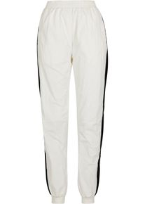 Urban Classics Damen Stoffhose "Urban Classics Damen Ladies Striped Crinkle Pants", weiß, Gr. XXXL, gestreift, 100% Polyamid, Hosen