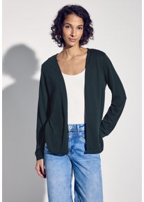 Street One Damen Cardigan, grün, casual, Gr. 34, unifarben, Stoff, 65% Polyester, 35% Viskose, Strickjacken, aus softem Materialmix