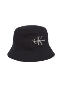 Damen Fischerhut "MONOLOGO EMBROIDERY BUCKET HAT", schwarz, casual, Calvin Klein Jeans, unifarben, Web, Baumwolle, Hüte