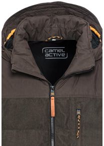Camel Active Herren Outdoorjacke, grün, casual, Gr. 56, unifarben, Obermaterial: 100% Polyester. Futter: 100% Polyester, Jacken, mit Kapuze