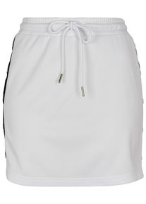 Urban Classics Damen Jerseyrock "Urban Classics Damen Ladies Track Skirt", schwarz-weiß, Gr. S, gestreift, 100% Polyester, Röcke