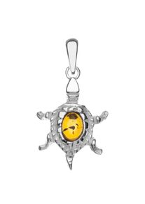 OSTSEE-SCHMUCK Damen Ketten-Anhänger "OSTSEE-SCHMUCK Anhänger Schildkröte Anhänger Schildkröte", 32 x 17mm, Silber 925 (Sterlingsilber), 2.5 g, weiß,