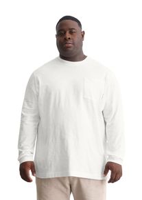Marc O'Polo MARC O'POLO Herren Langarmshirt "in Heavy-Slub-Jersey-Qualität", weiß, Basic, Gr. XXXL, unifarben, Obermaterial: 100% Baumwolle, Shirts