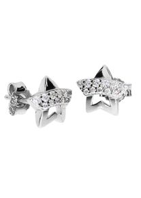 OSTSEE-SCHMUCK Damen Paar Ohrstecker "OSTSEE-SCHMUCK Ohrstecker Stern Ohrstecker Stern", 8 x 8mm, Silber 925 (Sterlingsilber), weiß, Silber 925