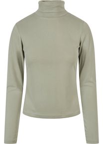 Urban Classics Damen Langarmshirt "Urban Classics Damen Ladies Modal Turtleneck Longsleeve", weiß, casual, Gr. XS, unifarben, 77% Modal, 23%