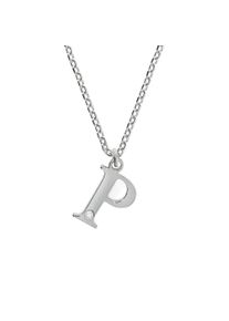 Diamonds by Ellen K. Damen Kette mit Anhänger "Silber 925 mit 1x Diamant 0,008ct. Buchstabe P", 45 + 3cm, 0,008 ct, Silber 925 (Sterlingsilber), L: 48cm B: 12.0mm, weiß,