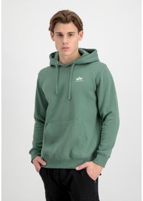 Herren Hoodie "Alpha Industries Men - Hoodies Basic Hoodie SL", grün, Gr. L, Alpha Industries, Obermaterial: 80% Baumwolle, 20% Polyester, Sweatshirts