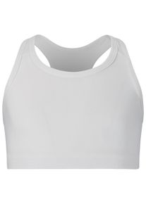 Endurance Damen Sport-BH "Myaly", Gr. 128, weiß, 82% Polyester, 18% Elasthan, unifarben, BHs, mit leichtem Support und Racerback-Rücken