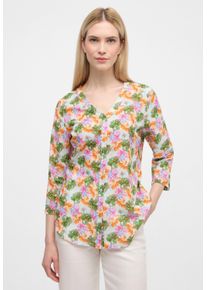 Eterna Damen Hemdbluse "REGULAR FIT", grün, casual, Gr. 42, 100% Baumwolle, Blusen