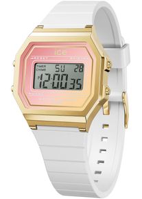 Ice Watch ICE-WATCH Damen Chronograph "ICE digit retro sunset - Small", weiß, Armbanduhren, Quarzuhr, Armbanduhr, Damenuhr, digital, Silikonarmband,