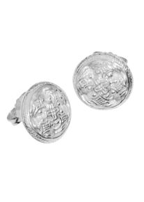 OSTSEE-SCHMUCK Damen Paar Ohrstecker "OSTSEE-SCHMUCK Ohrstecker Hiddensee 13 mm rund", 13mm, Silber 925 (Sterlingsilber), weiß, Silber 925