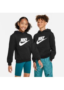 Nike Sportswear Kinder Kapuzensweatshirt "CLUB FLEECE BIG KIDS' HOODIE", schwarz-weiß, sportlich, Gr. XS, Obermaterial: 80% Baumwolle, 20% Polyester,