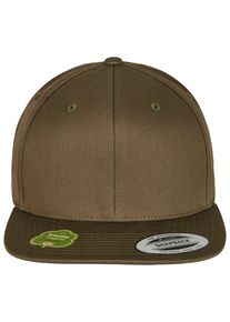Flexfit Damen Flex Cap "Flexfit Unisex Organic Cotton Snapback", grün, casual, unifarben, 98% Baumwolle, 2% Elasthan, Caps