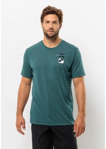 Jack Wolfskin Herren T-Shirt "VONNAN S/S GRAPHIC T M", grün, Gr. XXL, 100% POLYESTER, Shirts