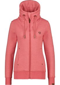 alife and kickin ALIFE & KICKIN Damen Sweatjacke "Damen VivianAK A", rot, Gr. S, 50% Baumwolle 50% Polyester, Sweatjacken