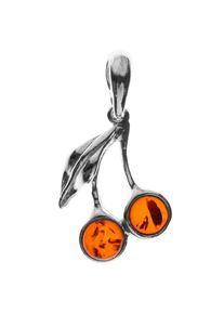 OSTSEE-SCHMUCK Damen Ketten-Anhänger "OSTSEE-SCHMUCK Anhänger Kirschen Anhänger Kirschen", 18 x 15mm, Silber 925 (Sterlingsilber), 1.7 g, weiß,