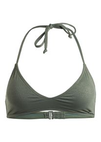Roxy Damen Triangel-Bikini-Top "Shiny Wave", grün, Gr. XL, 62% Nylon, 20% Nylon, 10% Metallfasern, 8% Elasthan, Bikini-Oberteile