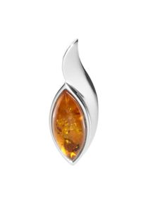 OSTSEE-SCHMUCK Damen Ketten-Anhänger "OSTSEE-SCHMUCK Anhänger Gleiter-Ranva Anhänger Gleiter-Ranva", 38 x 14mm, Silber 925 (Sterlingsilber), 6.7 g,