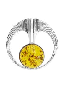 OSTSEE-SCHMUCK Damen Ketten-Anhänger "OSTSEE-SCHMUCK Anhänger Gleiter-Torid Anhänger Gleiter-Torid", 30mm rund, Silber 925 (Sterlingsilber), 6.1 g,