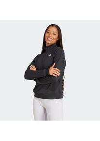 Damen Sweatshirt "W SL FT QZ", schwarz-weiß, sportlich, Gr. XXL, adidas Sportswear, Obermaterial: 70% Baumwolle, 30% Polyester, Sweatshirts
