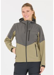 WHISTLER Damen Softshelljacke "Rosea", grün, casual, Gr. 48, mehrfarbig, 100% Polyester, Jacken, aus wind- und wasserdichtem Funktionsmaterial
