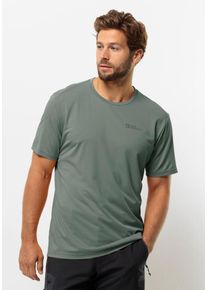 Jack Wolfskin Herren T-Shirt "DELGAMI S/S M", grün, Gr. XXL, 100% POLYESTER, Shirts